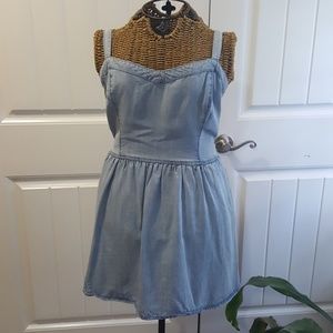 Denim mini dress